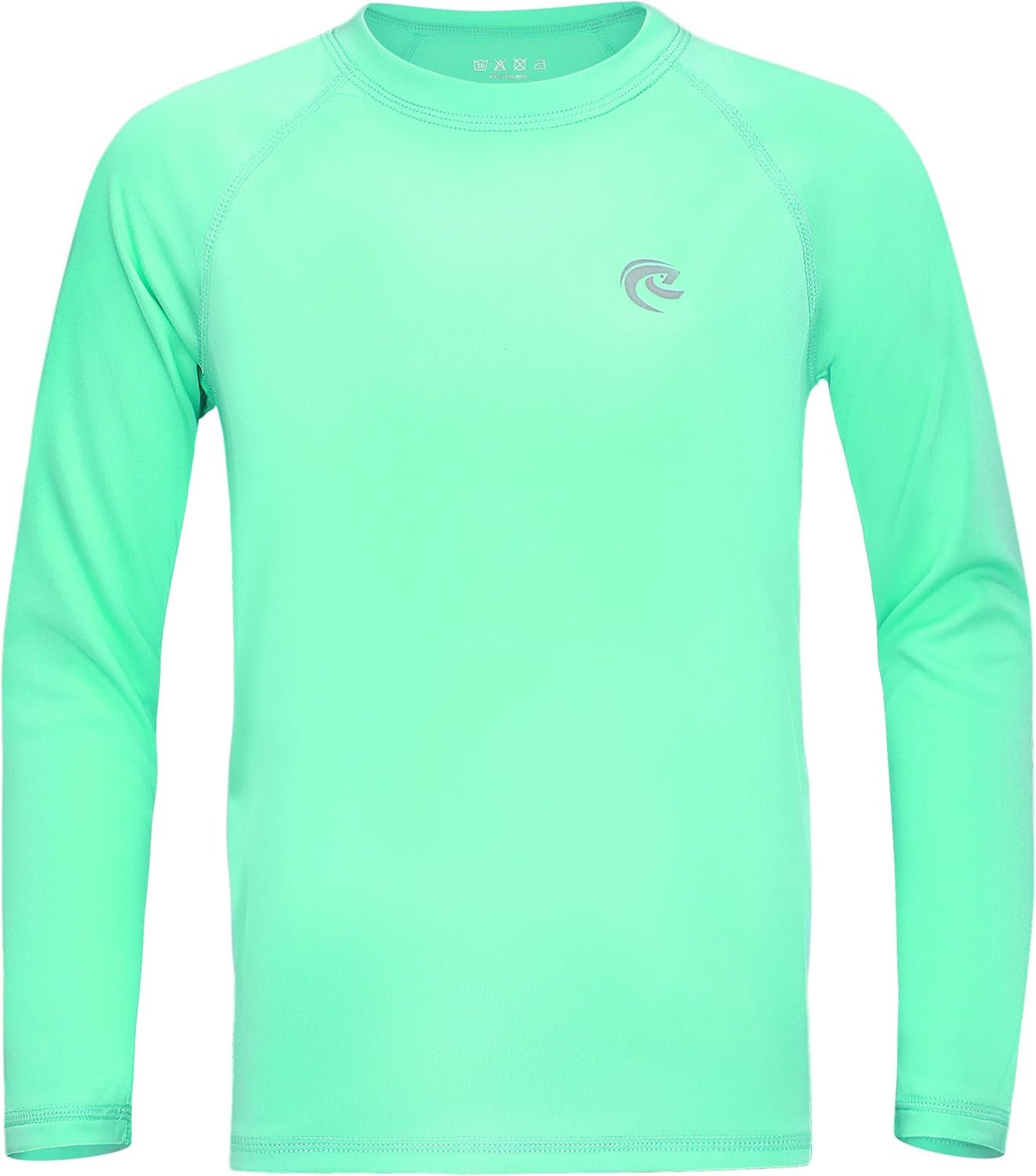 Boys UPF 50+ Swim Shirt Long Sleeve, 1 or 2 Pack UV Sun Protection Rash Guard, Youth Kids SPF Water Shirts for Beach Surf