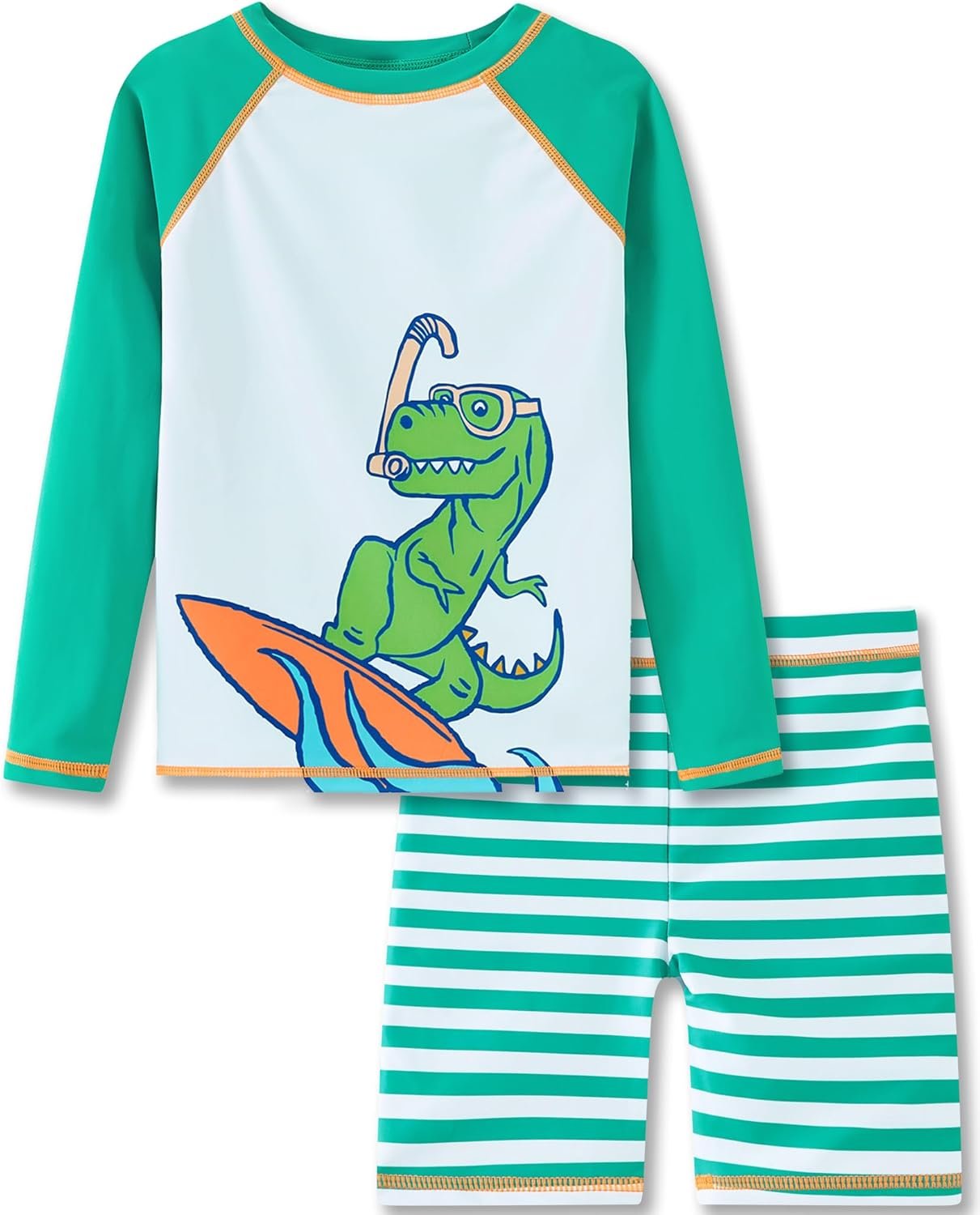 UMELOK Boys’ Rash Guard Swim Set