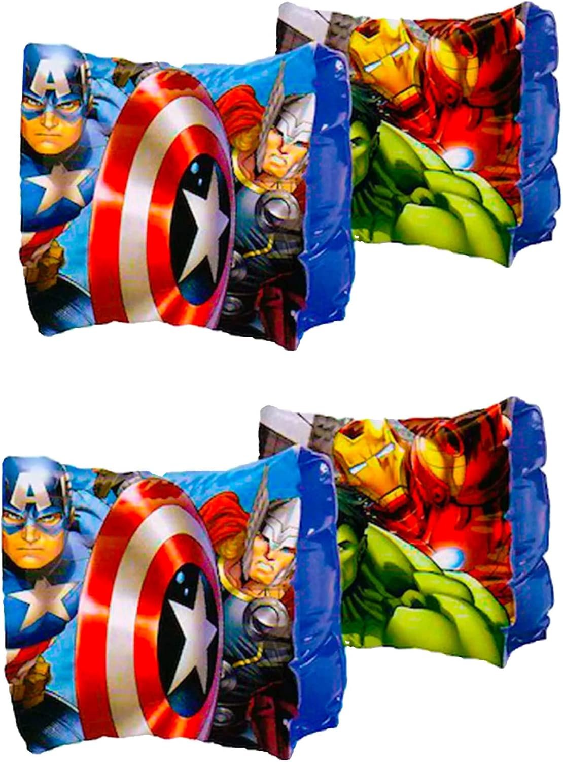 USA Kids-Heroes Arm Floaties for Kids 2-Pack Bundle, Arm Floats, Arm Bands, Inflatable Pool Toy, Beach Toys Boys & Girls 3+ (2)