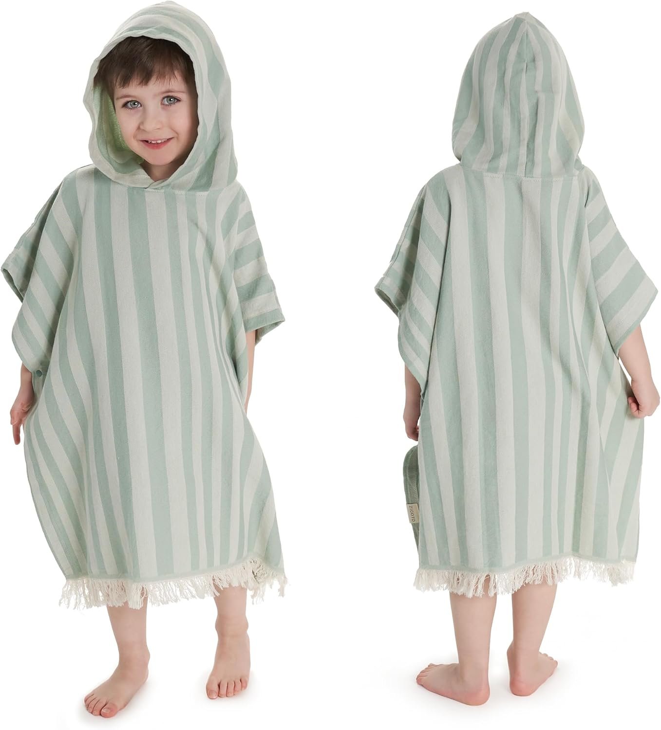 ZICOTO Stylish Hooded Beach Towel for Kids – Extra Soft and Fast Drying Poncho for Toddlers 3-6 Years is Made of Premium Cotton – Perfect Cover Up for Beach Days or Pool and Bath Time Adventures