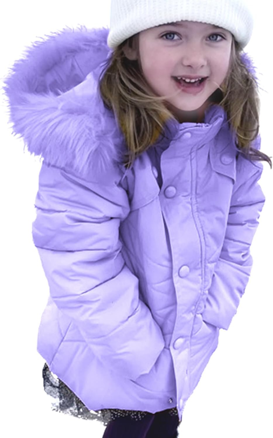 Girl’s Kids Winter Coat Parka Kids Warm Puffer Jacket with Hooded (Toddler & Big Kids)