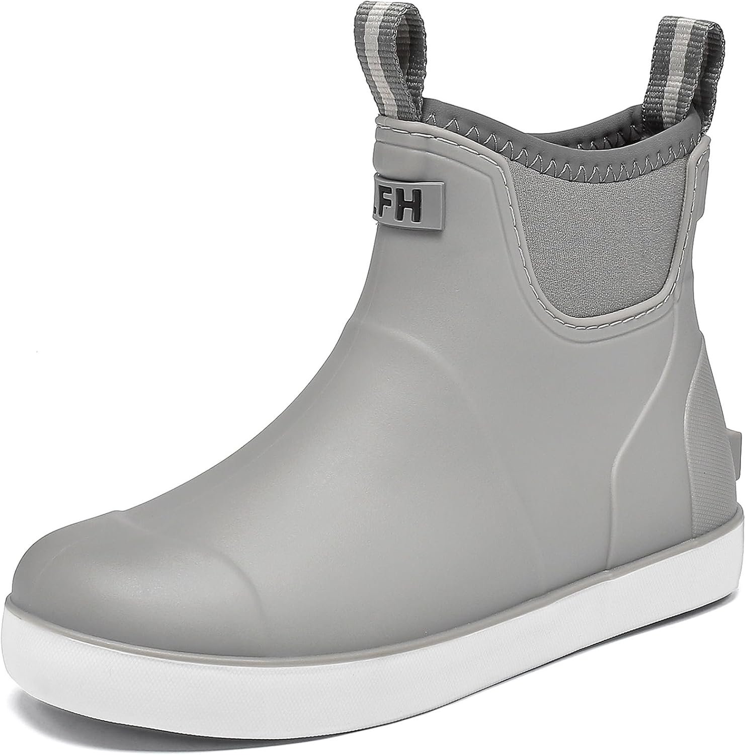 Kids Deck Boots Boys Rain Boots Girls Rubber Ankle Boots Water Shoes, Non-slip Waterproof Outdoor Fishing Shoes for Childs School Play Footwear