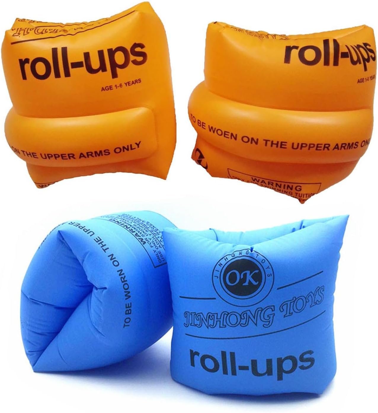 Topsung Inflatable Arm Bands Floatation Sleeves Water Wings Swimming Arm Floats for Adults and Kids