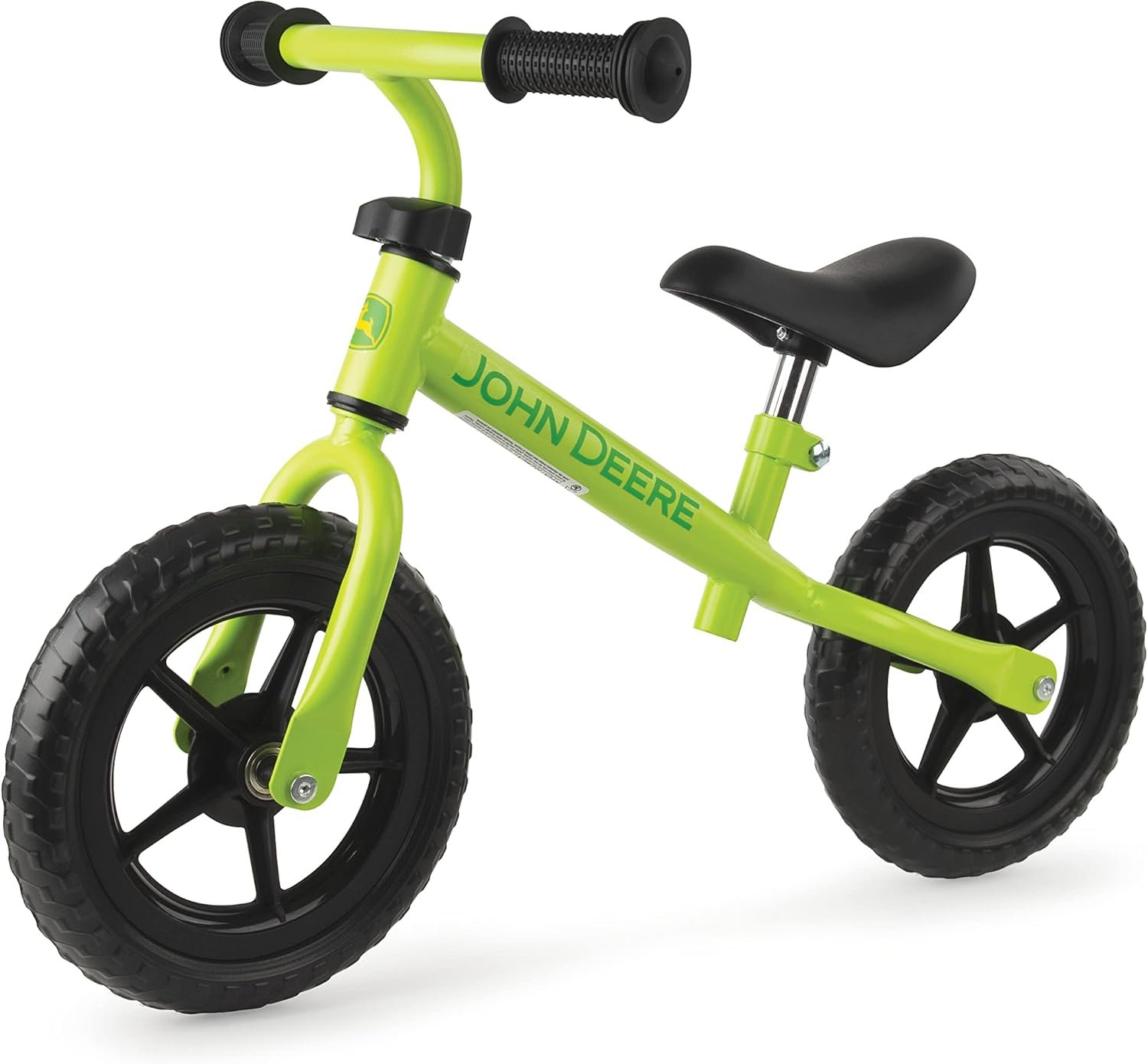 TOMY John Deere Toddler Balance Bike – 10″ Girls’ and Boys’ Bike — Sturdy and Lightweight Kid’s Bike – Toddler Bike with Adjustable Handle Bars and Seat – Green – Ages 2 Years and Up