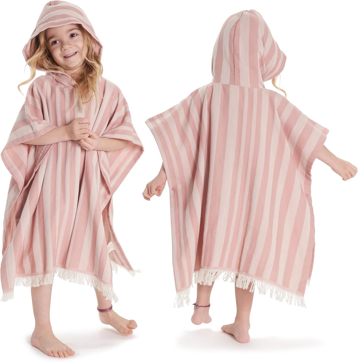 ZICOTO Stylish Hooded Beach Towel for Kids – Extra Soft and Fast Drying Poncho for Toddlers 3-6 Years is Made of Premium Cotton – Perfect Cover Up for Beach Days or Pool and Bath Time Adventures