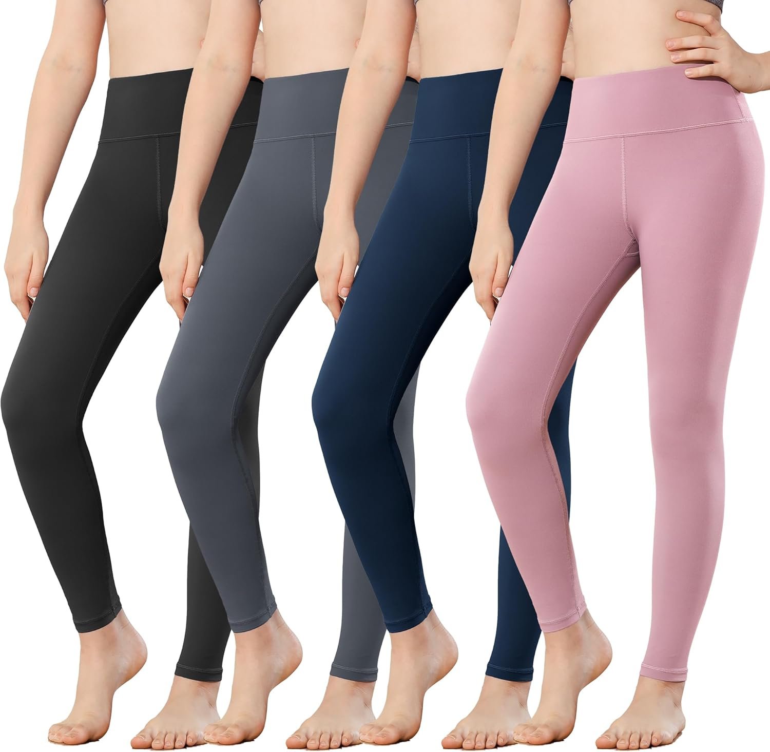 Stelle Girls Leggings Yoga Pants Youth Athletic Dance Running Active Tights Pack