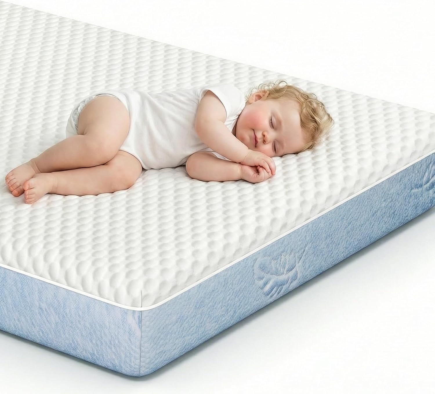 Crib Mattress, 52 x 27 Dual-Sided Memory Foam Baby and Toddler Mattress, Triple Layer Toddler Bed Mattress with Waterproof, Breathable, Removable Machine Washable Cover, Baby Mattresses for Crib