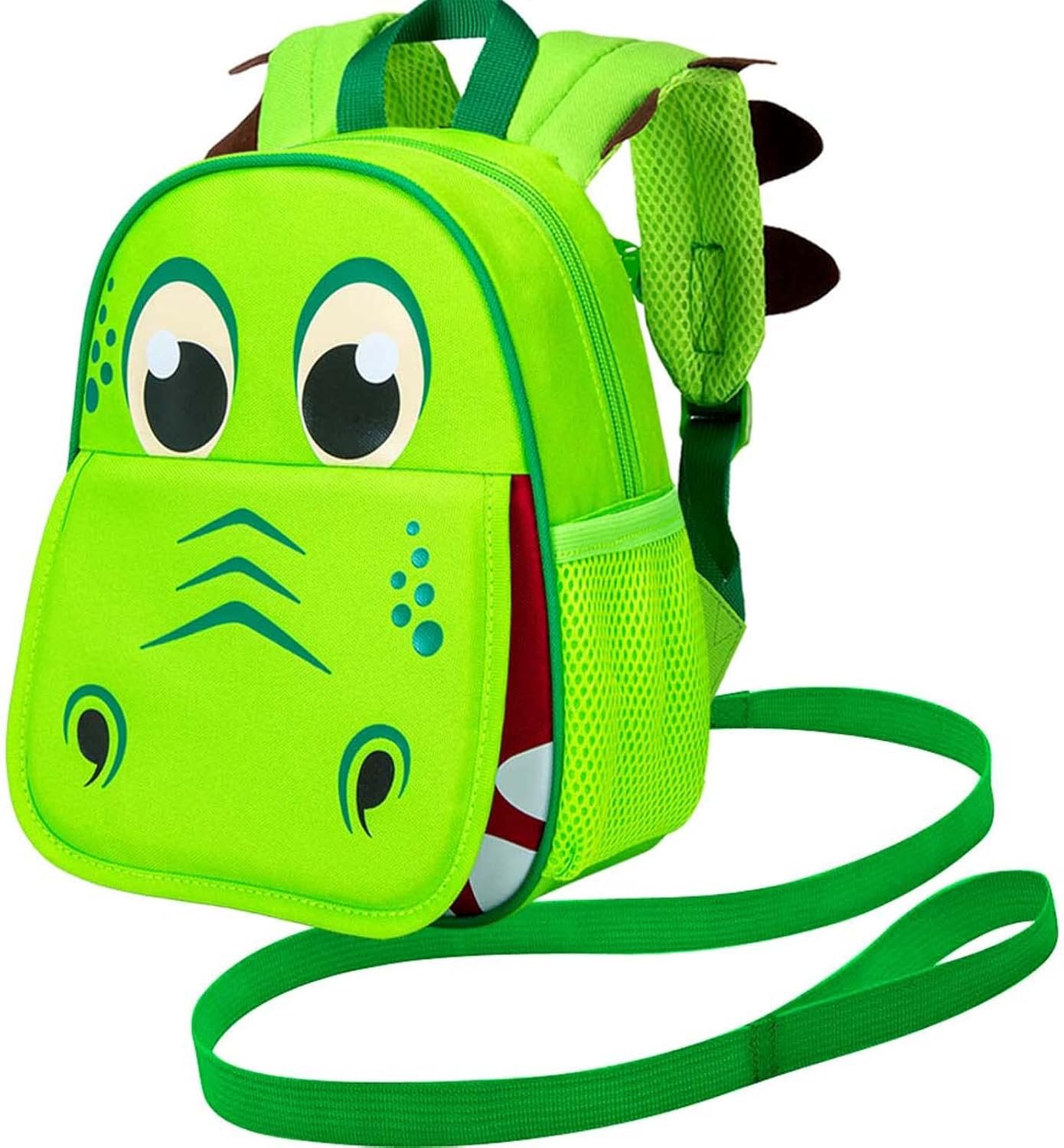 AGSDON Toddler Backpack Leash, 9.5″ Safety Harness Dinosaur Bag – Removable Tether