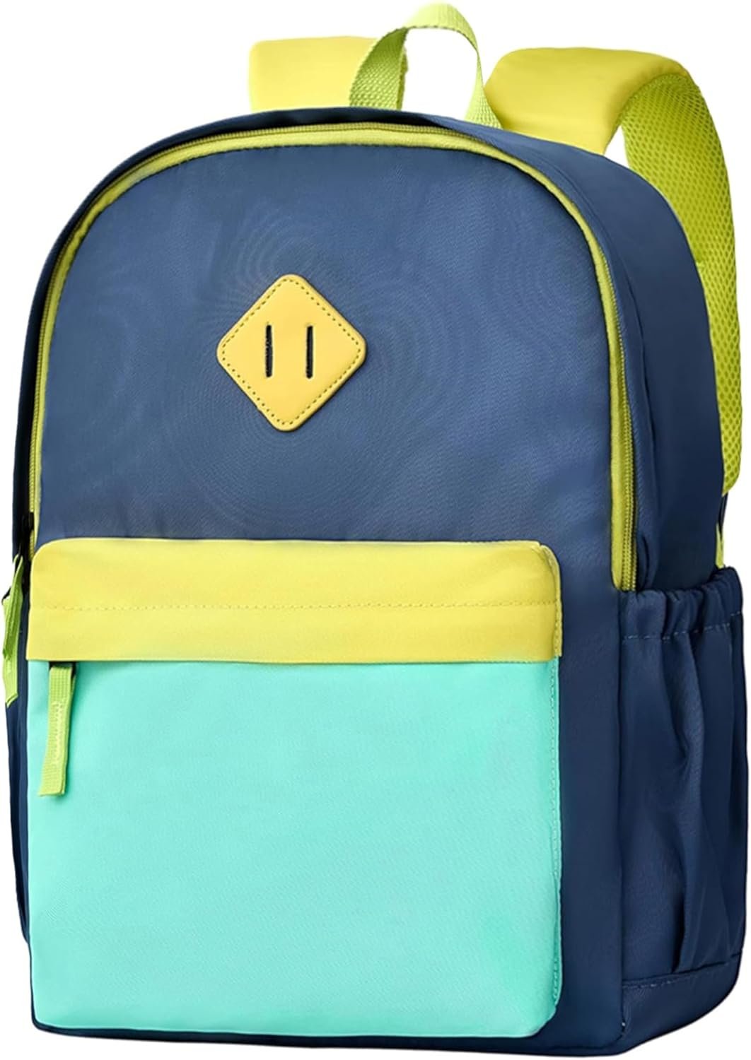 NICE CHOICE Toddler Mini Backpack for Boys Girls, Kindergarten Preschool Elementary School Backpack Bag for Little Kids Child, Travel & Everyday Use(15”, Blue-Yellow)