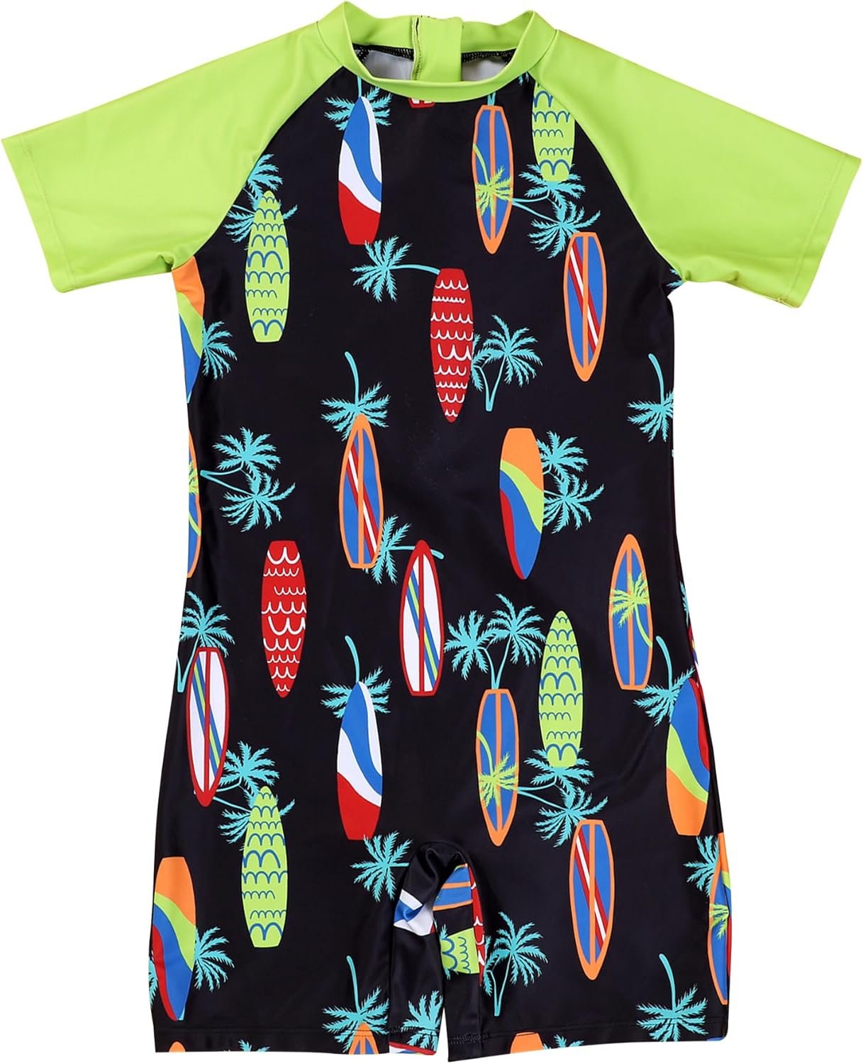 AIWUHE Boys one piece Swimsuit Zipper Rash Guard Kids Long Sleeve Bathing Suits UPF 50+ Sun Protection Swimwear 2-9Y