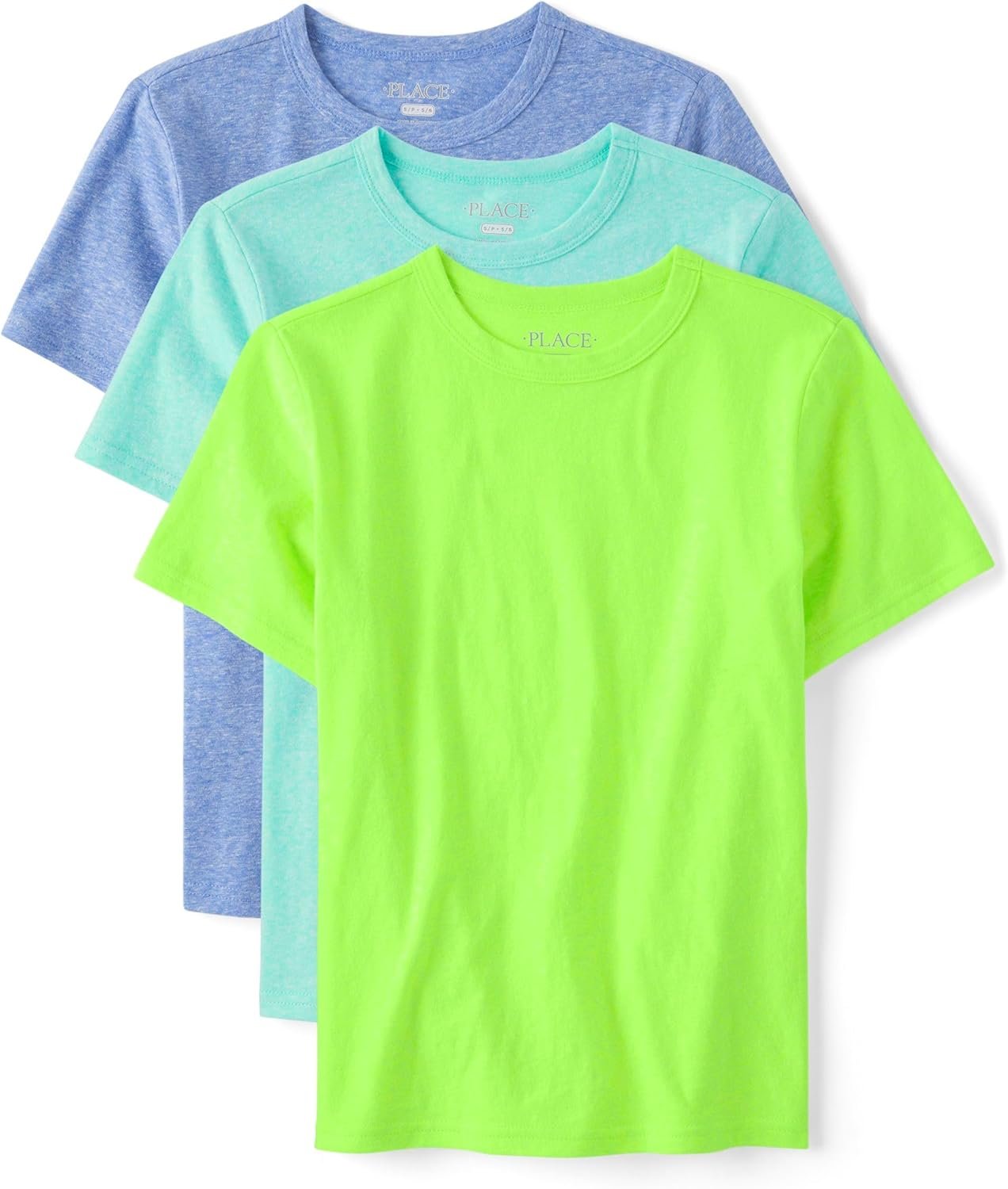 The Children’s Place Boys’ Short Sleeve Crew Neck T-Shirts