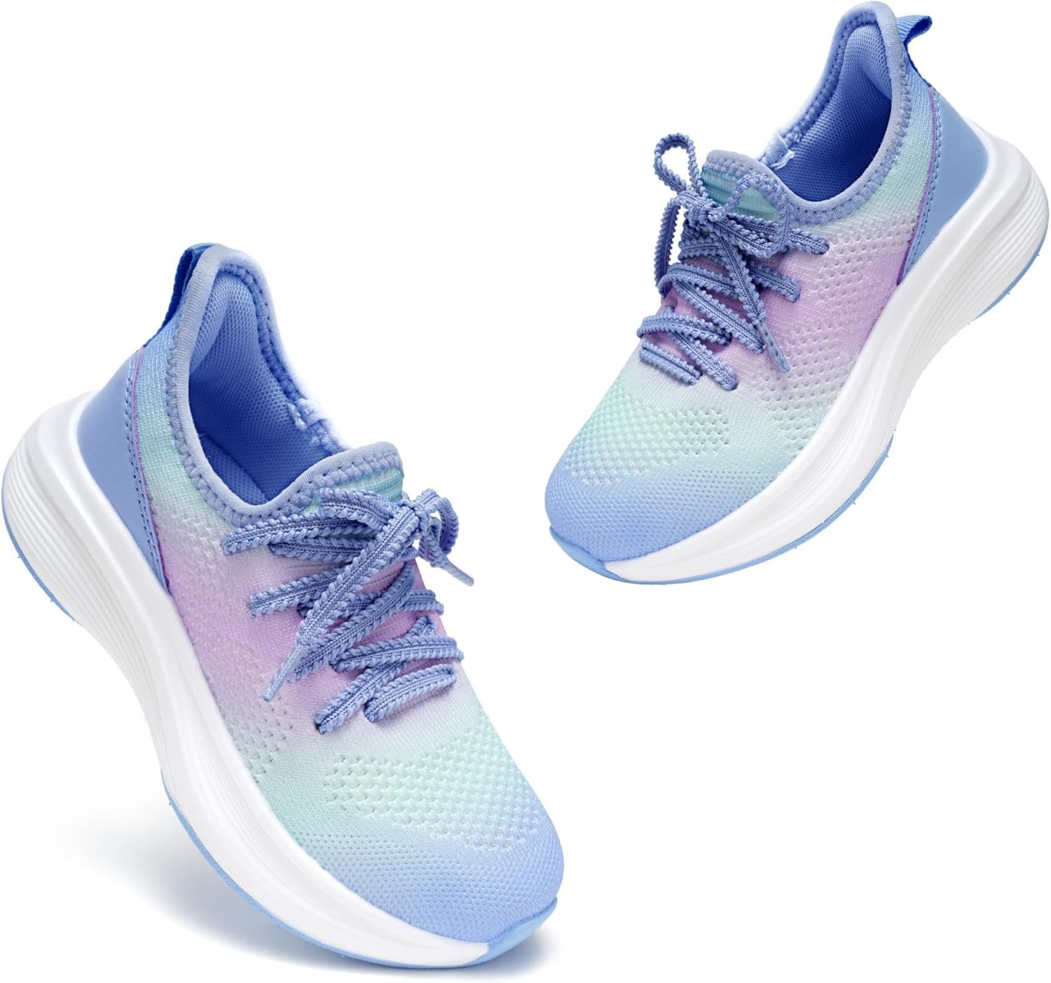 Stelle Girls Sneakers Kids Tennis Running Walking Shoes Slip-On Athletic Non Slip Lightweight Breathable Sport Shoes for Little/Big Kid