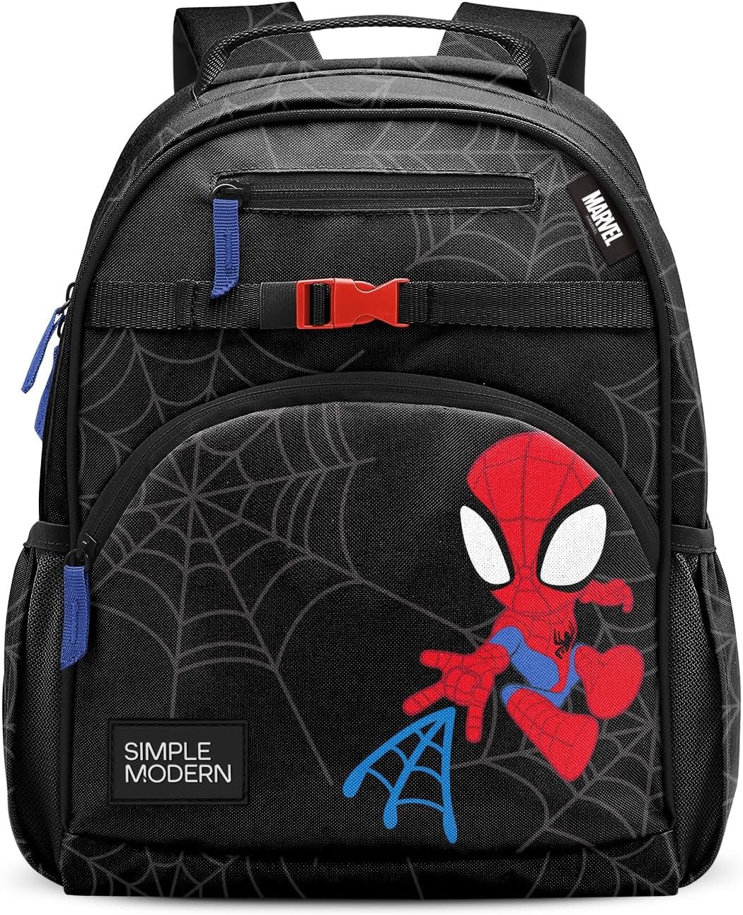 Simple Modern Medium Marvel Toddler Backpack for School Girls and Boys | Kindergarten Elementary Kids Backpack | Fletcher Collection | Kids – 15″ tall | Spidey Kid