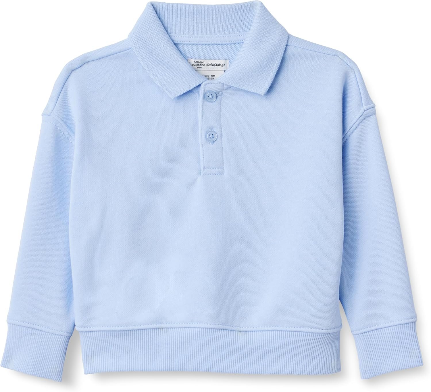 Amazon Essentials x Sofia Grainge Babies, Toddlers and Boys’ French Terry Polo Sweatshirt