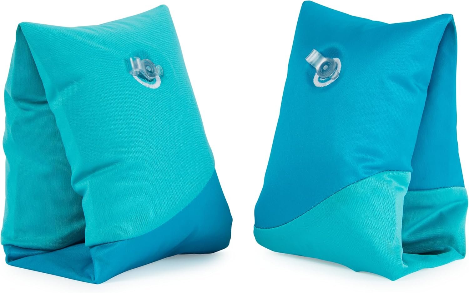 Swimways Soft Swimmies Toddler Floaties, Learn-to-Swim Inflatable Pool Floats & Arm Floaties, Swimming Pool Accessories for Kids Aged 3-5, Blue