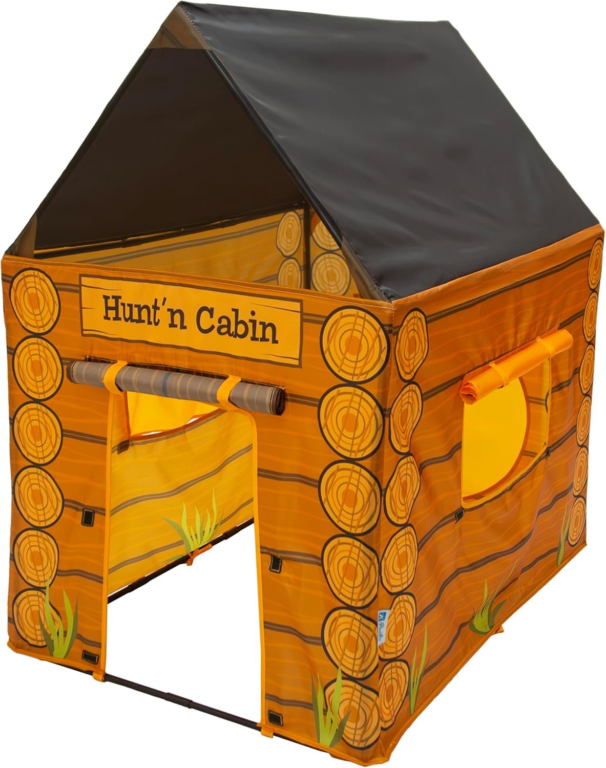 Pacific Play Tents 61804 Kids Hunt’n Cabin Tent Playhouse, 39″ x 27″ x 43″, Brown