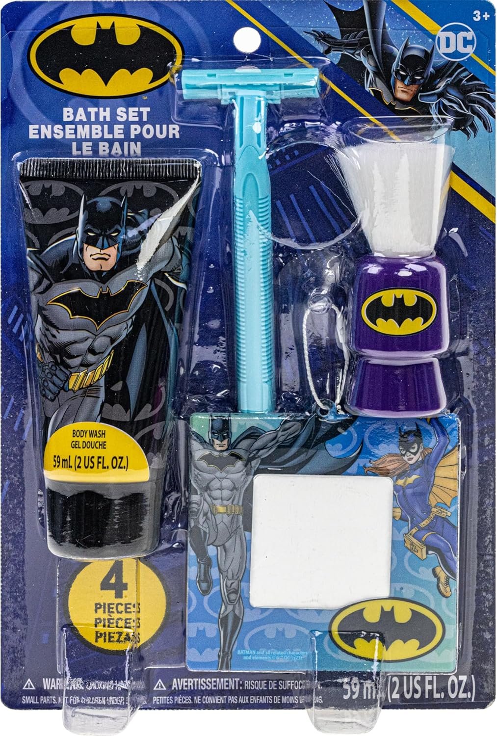 Batman Shaving and Grooming Pretend Play Kit Safe for Kids by Townley Girl