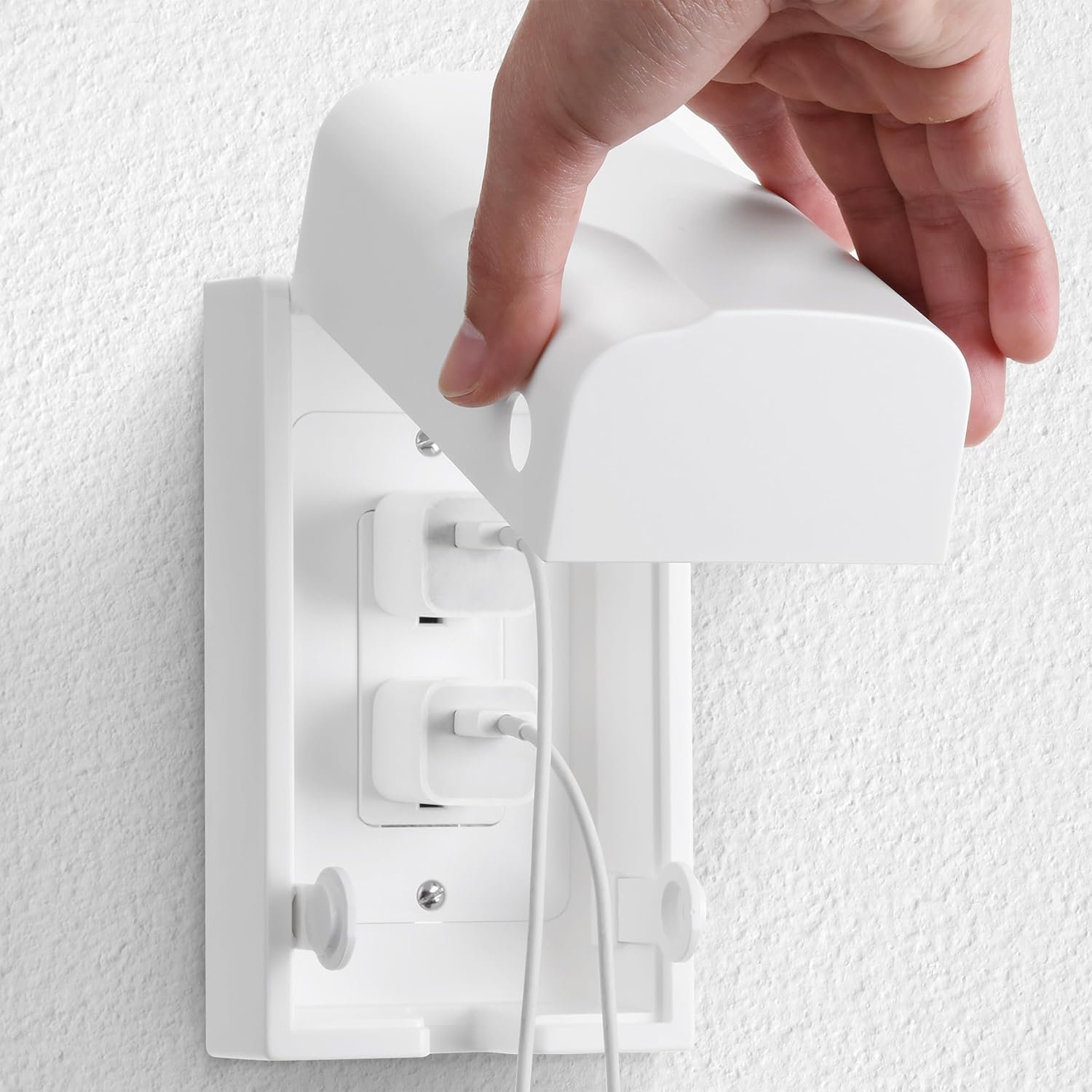Bates – Baby Safety Outlet Cover Box, 2 Pack, Baby Proof Outlet Covers Baby Proofing, Plug Covers for Electrical Outlets, Socket Covers for Outlets, Child Proof Outlet Cover, Outlet Box Cover