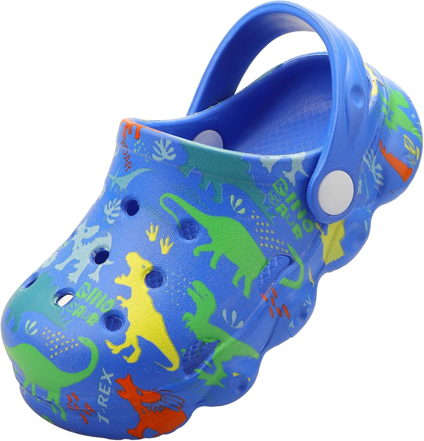 OWIF Toddler Clogs Boys Girls Kids Dinosaur Garden Shoes Slip on Sandals Slides Water Summer Shoes for Outdoor Beach Pool