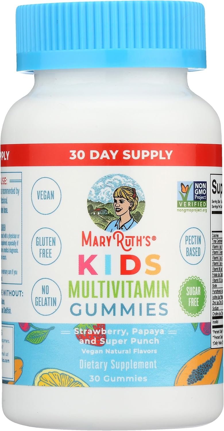 Mary Ruth’s, Multivitamin Gummies Kids Sugar Free, 30 Count