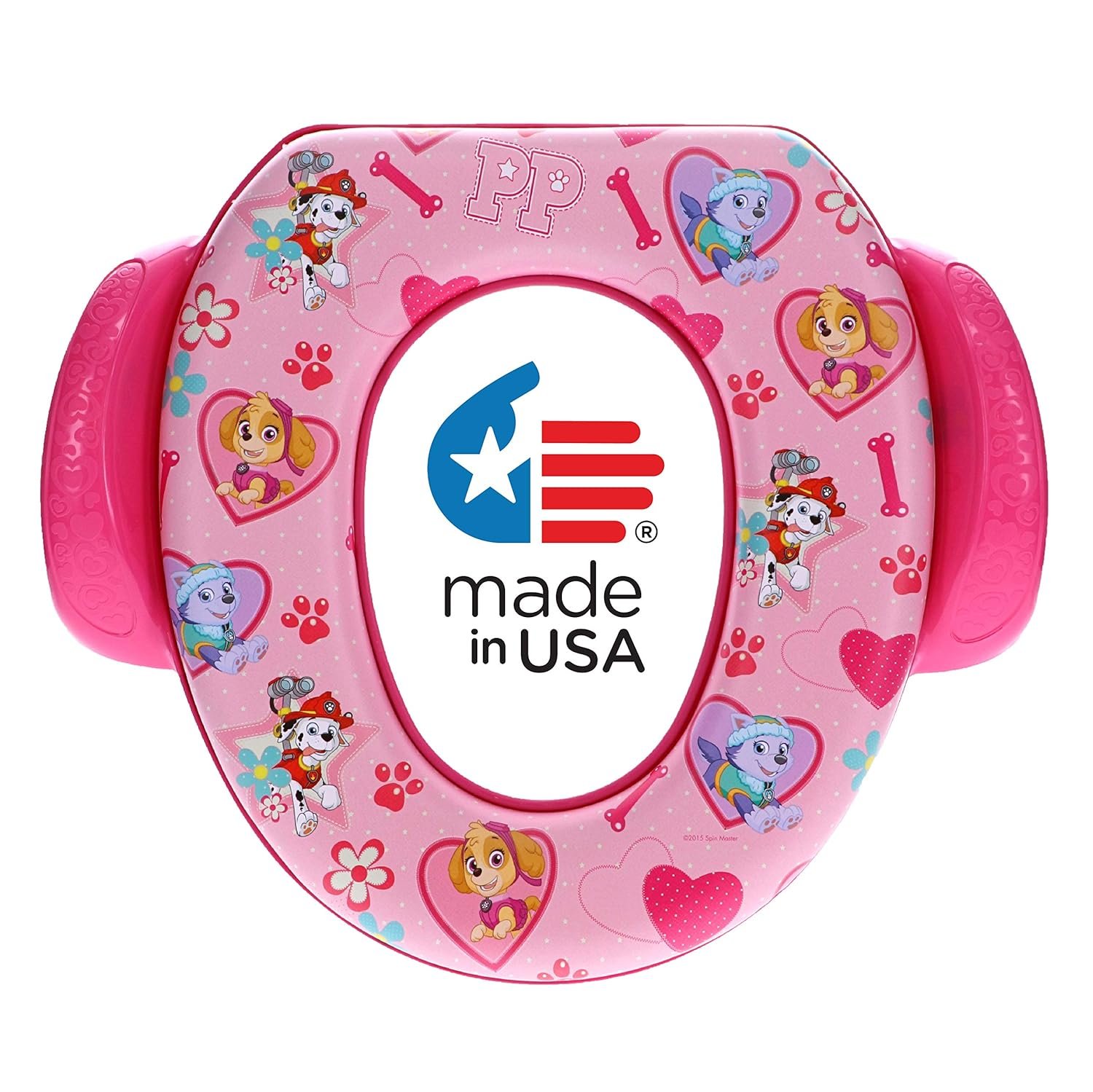 Nickelodeon Paw Patrol “Skye and Everest” Soft Potty Seat for Toilet Training Kids, Pink, Standard