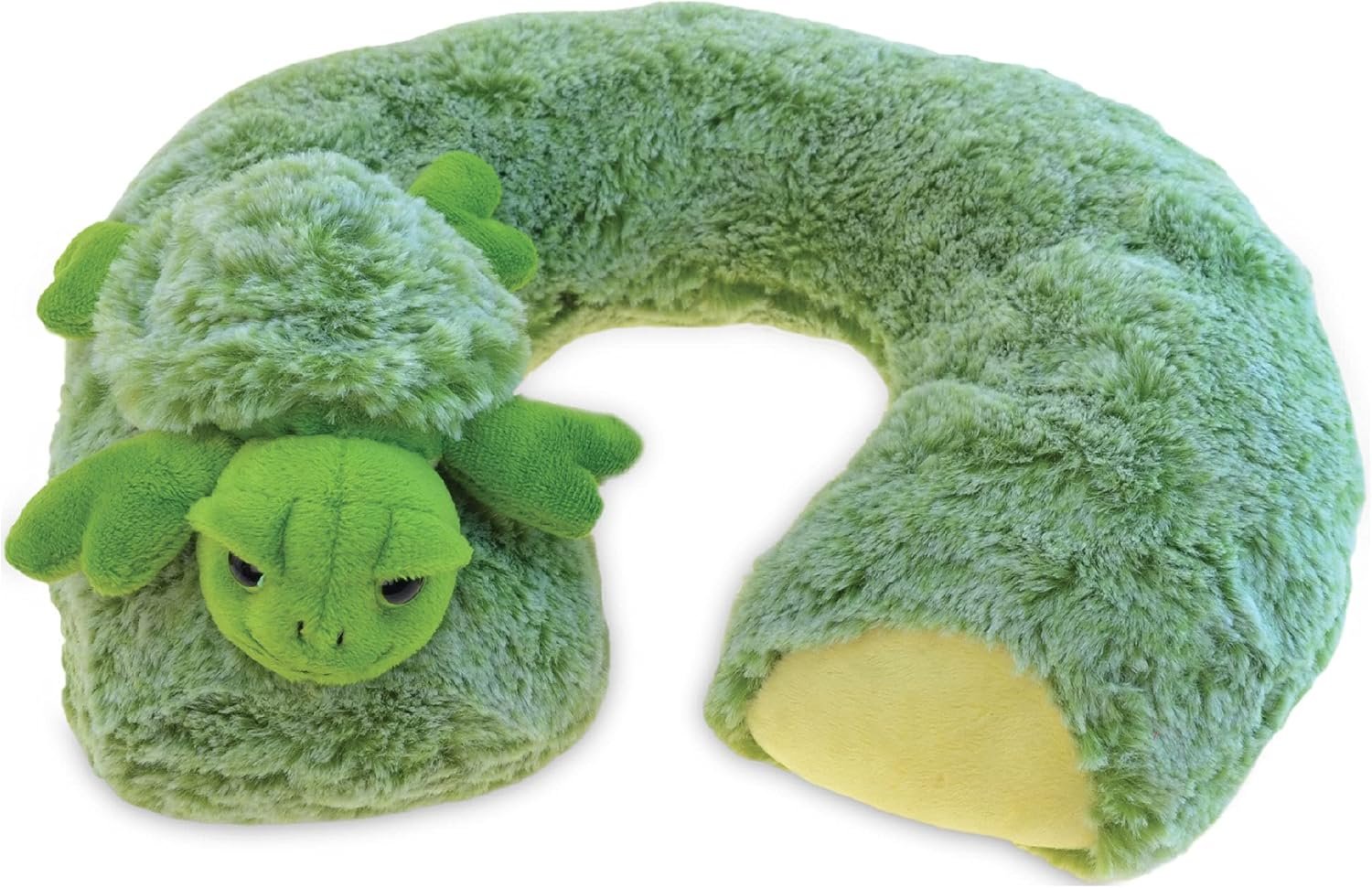 DolliBu Sea Turtle Plush Neck Pillow – Soft Travel Neck Pillow Animal for Neck & Head Support, Cute Ocean Life Stuffed Pillow Accessory for Naps, Novelty Stuffed Animal Headrest for Kids & Adults