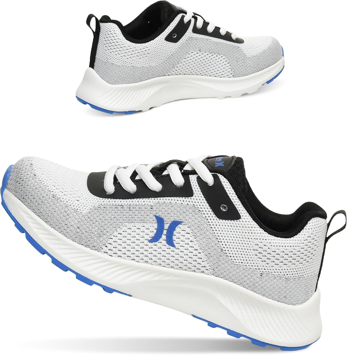 Hurley Kids Lightweight Lace up Sneakers – Boys & Girls Running & Play Shoes with Breathable Mesh, Cushioned Insole & Durable Traction – Everyday Athletic Shoe for School, Sports & Casual Wear, Excel