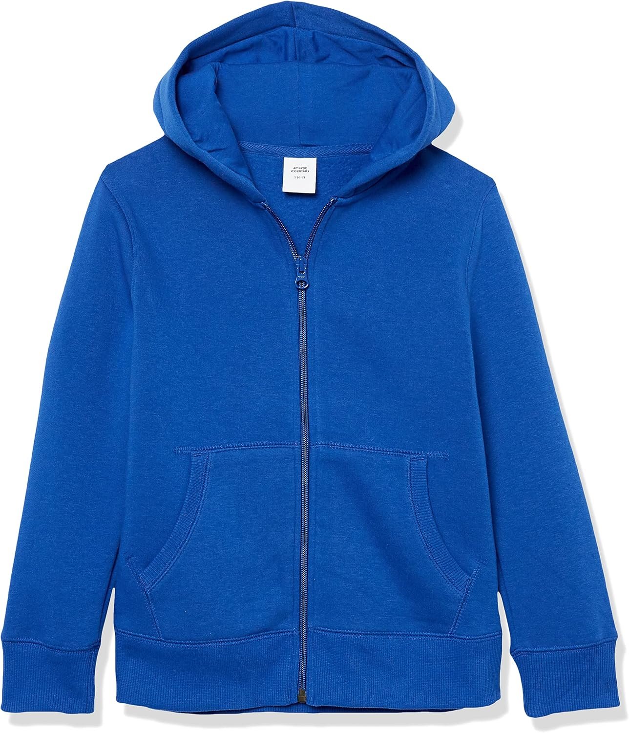 Amazon Essentials Boys and Toddlers’ Hooded Navy Blue Zip-Up Fleece Sweatshirt