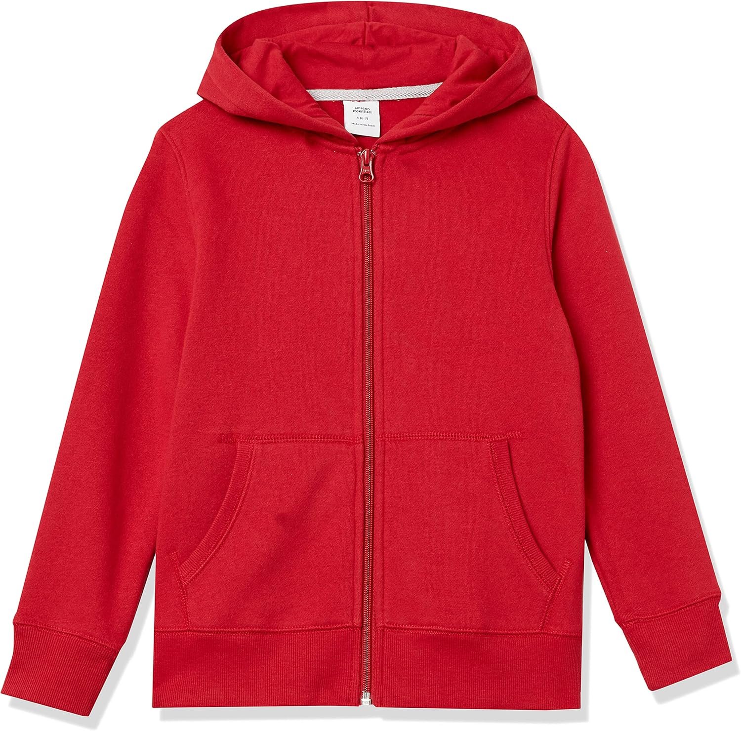 Amazon Essentials Boys and Toddlers’ Hooded Navy Blue Zip-Up Fleece Sweatshirt