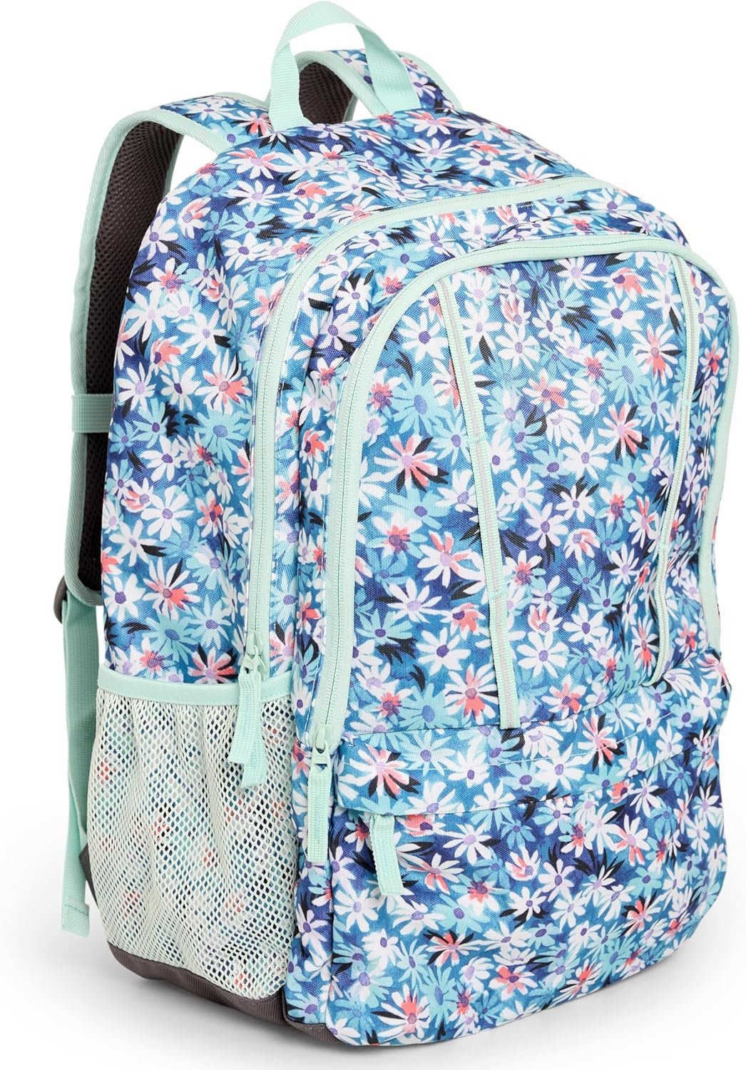 Lands’ End Unisex Kids Large ClassMate Lightweight Durable Elementary School Backpack, Peacock