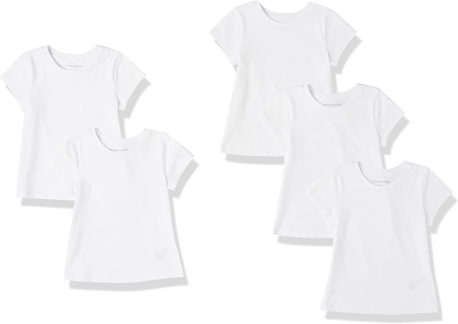 Amazon Essentials Girls and Toddlers’ Short-Sleeve T-Shirts